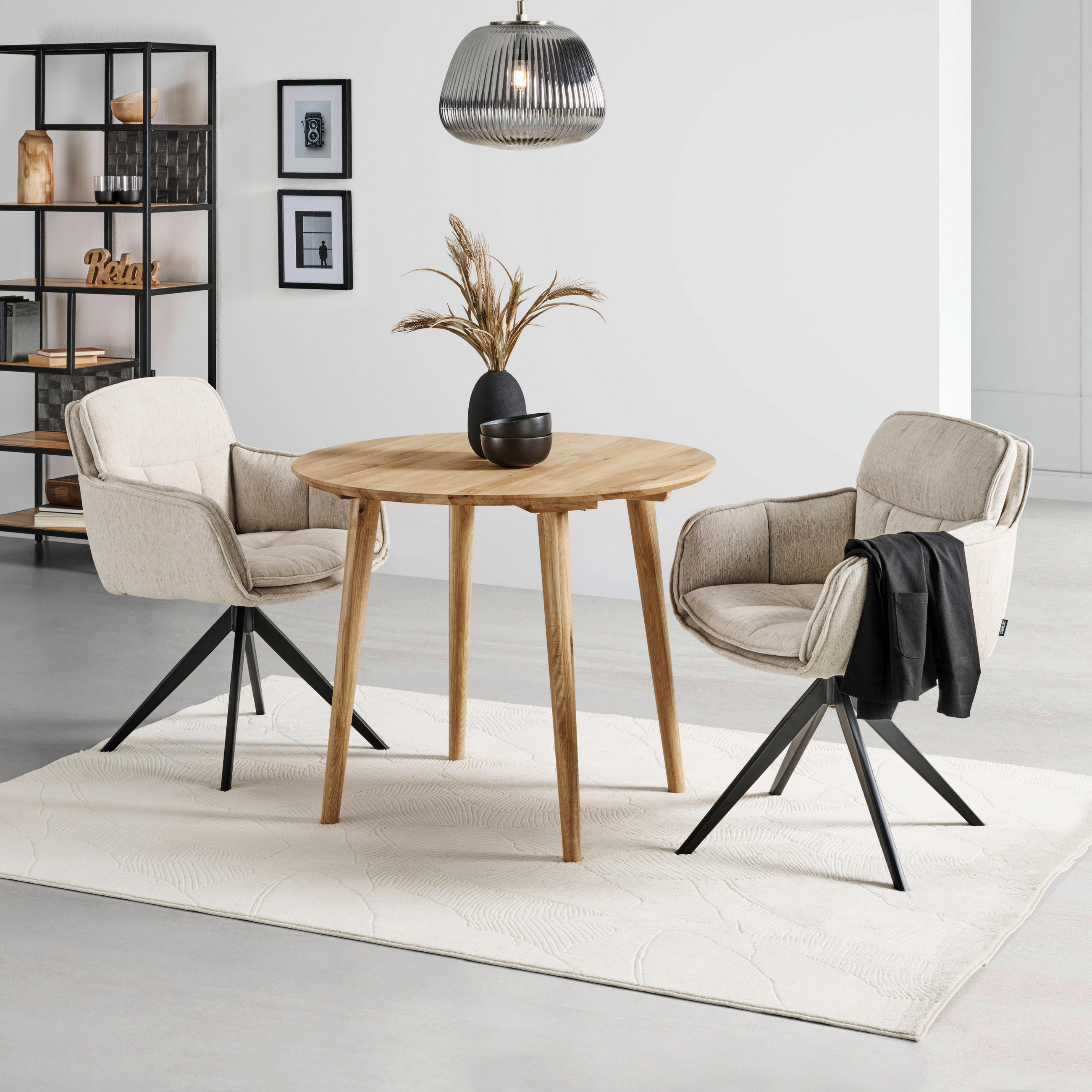 ESSTISCH in Holz 75/75/75 cm  - Wildeiche, Natur, Holz (75/75/75cm) - Livetastic