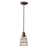 ZÁVESNÉ SVIETIDLO, 13.2/30.3 cm  - bronzová, Basics, kov (13.2/30.3cm) - Elstead Lighting