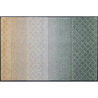 DVEŘNÍ ROHOŽKA, 75/120 cm šedá, zelená, béžová - šedá/zelená, Design, textil/plast (75/120cm) - Esposa