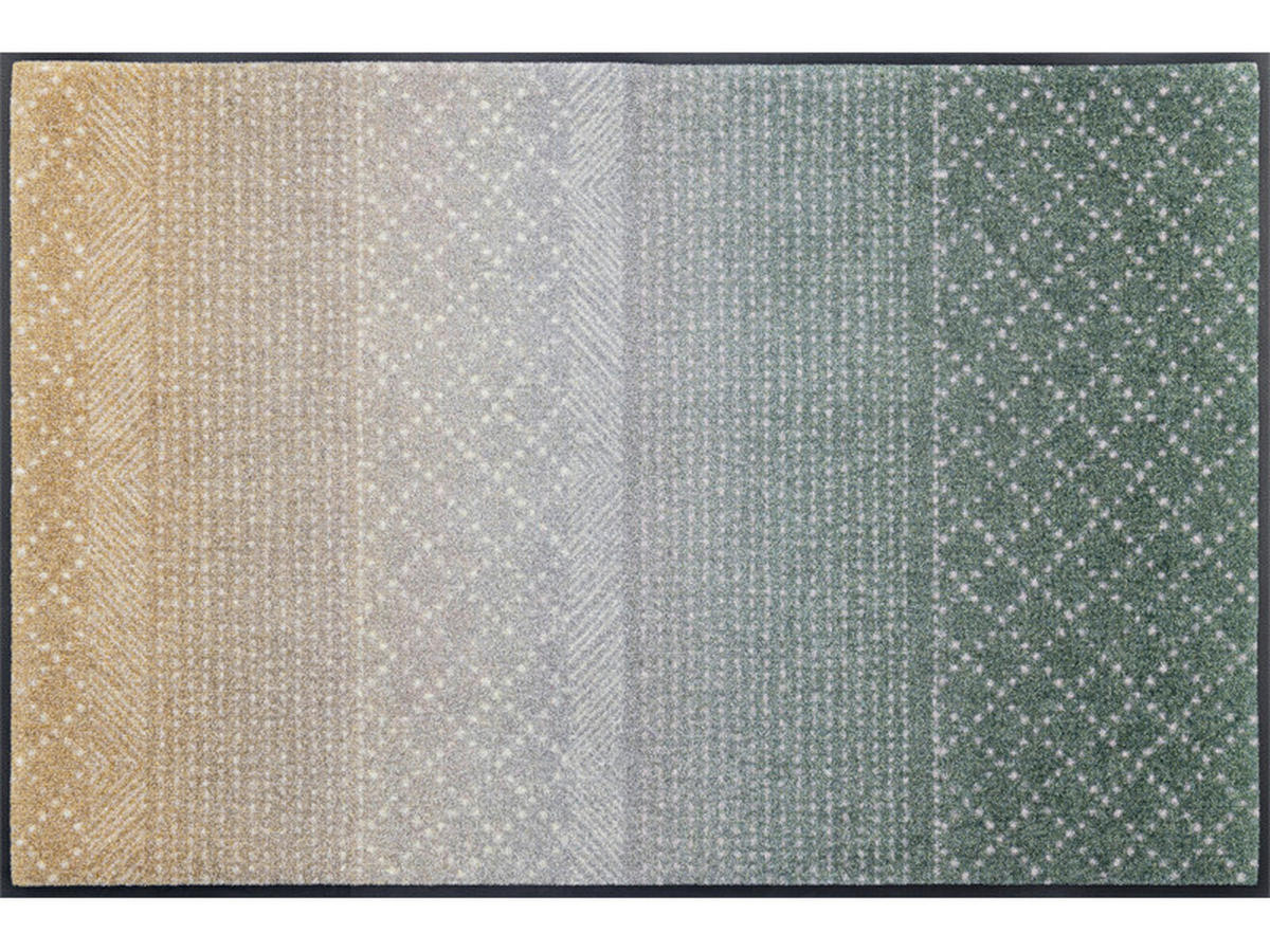 DVEŘNÍ ROHOŽKA, 75/120 cm šedá, zelená, béžová - šedá/zelená, Design, textil/plast (75/120cm) - Esposa