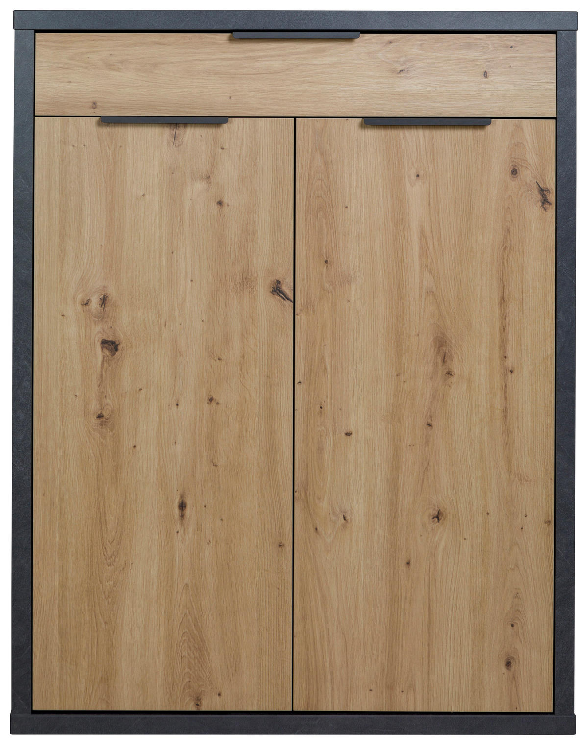 SCHUHSCHRANK Schieferfarben, Eiche Artisan  - Schieferfarben/Anthrazit, Design, Holzwerkstoff/Kunststoff (85,1/110,2/35,3cm) - Carryhome