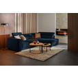 ECKSOFA  in Chenille Dunkelblau  284/205 cm  - Schwarz/Dunkelblau, Design, Kunststoff/Textil (284/205cm) - Xora
