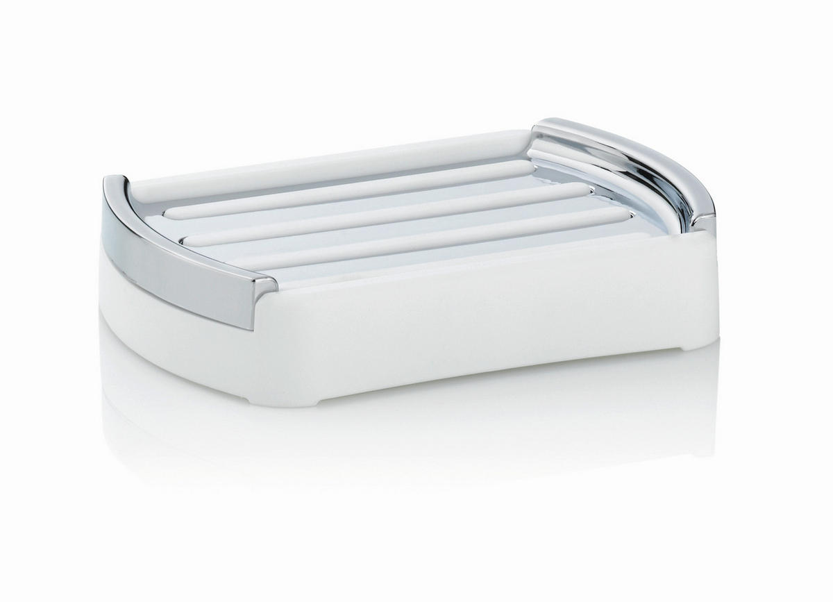 POSUDA ZA SAPUN  bijela  plastika  MARTA  - bijela, Konvencionalno, plastika (12,5/2,5/9,0cm) - Kela