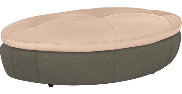 HOCKER in Textil Beige, Braun - Beige/Schwarz, Design, Kunststoff/Textil (155/47/78cm) - Hom`in