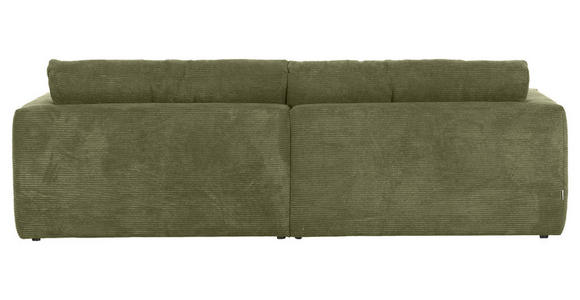 BIGSOFA Cord Dunkelgrün - Dunkelgrün/Schwarz, KONVENTIONELL, Kunststoff/Textil (260/66/115cm) - Carryhome