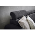 ECKSOFA in Samt Graphitfarben  - Graphitfarben, Design, Holz/Textil (261/206cm) - Venda