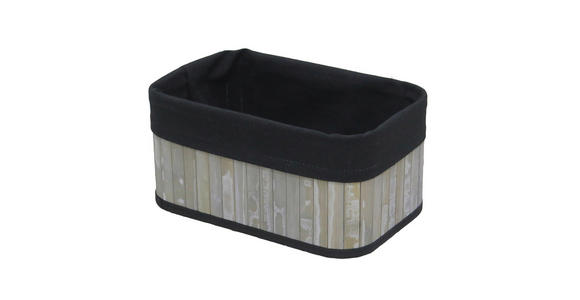 REGALKORB 28/18/13 cm   - Schwarz/Grau, Basics, Holz/Textil (28/18/13cm) - Ambia Home