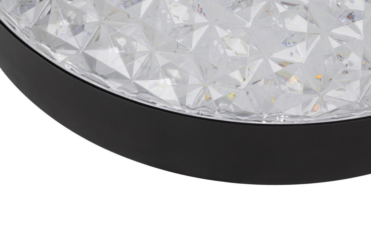 STROPNÍ LED SVÍTIDLO, 50/12 cm  - černá/čiré, Trend, plast (50/12cm) - Novel