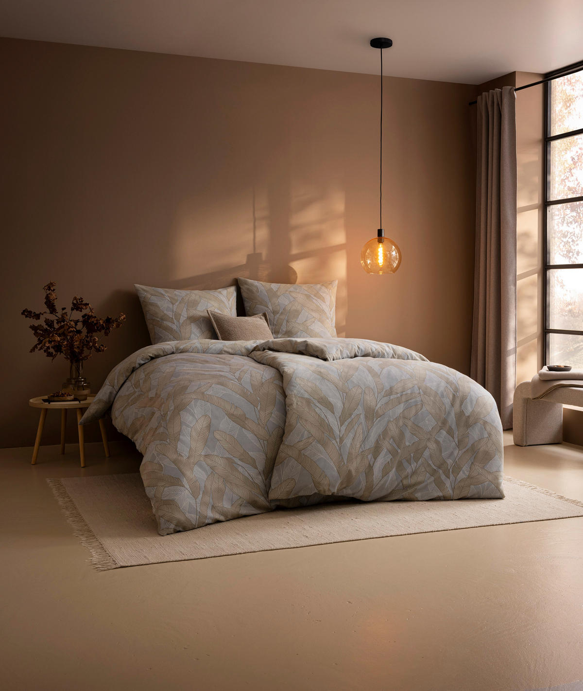 BETTWÄSCHE Pera Flanell 155/220 cm  - Grau, Design, Textil (155/220cm) - Estella