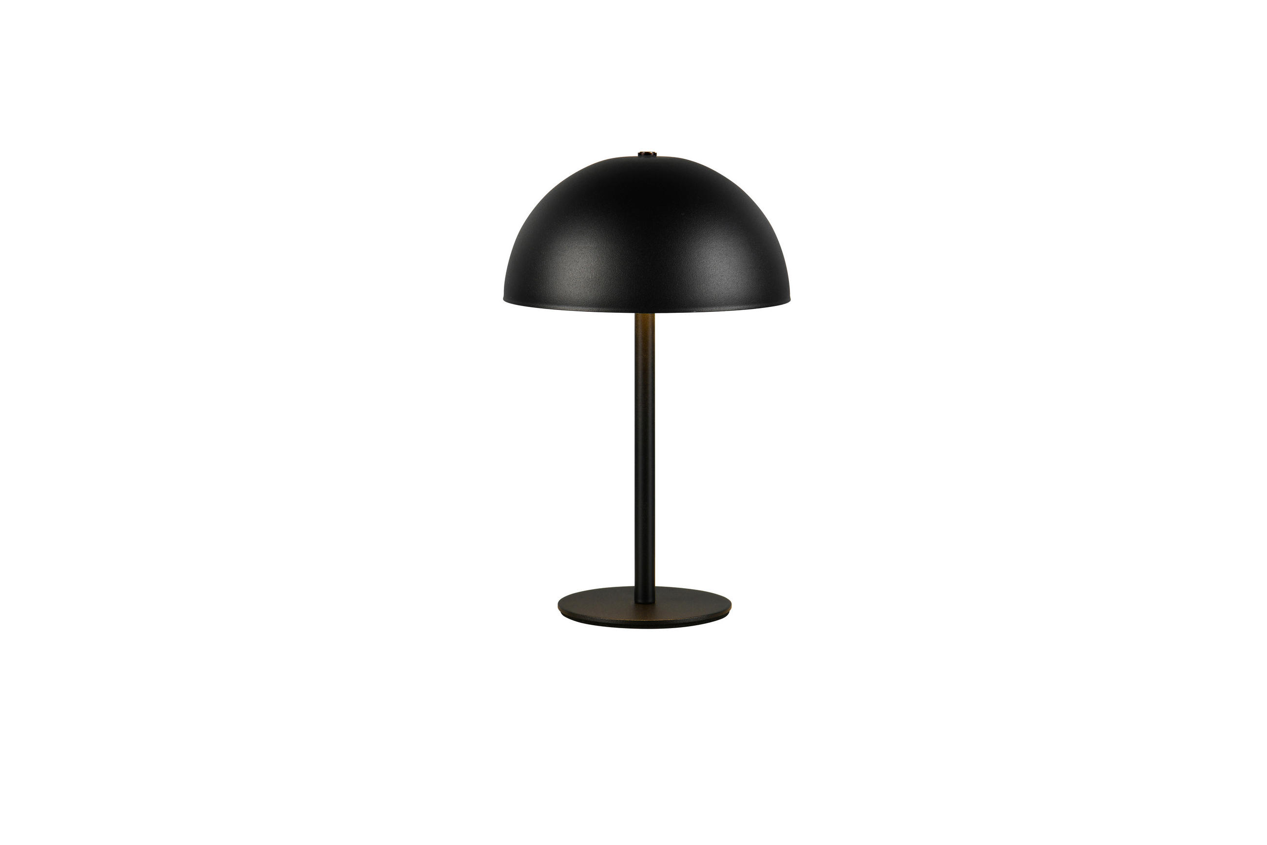 AKKU-TISCHLEUCHTE 13/21 cm  - Schwarz, Trend, Metall (13/21cm)