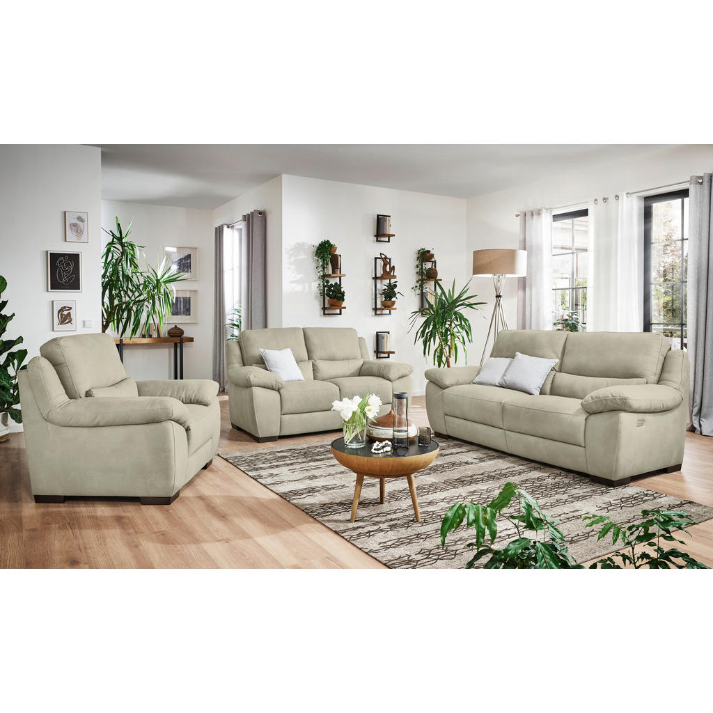 Thumbnail - Livetastic 2-Sitzer, Greige, Textil, 173x96x99 cm, Made in EU, motorische Relaxfunktion, Wohnzimmer, Sofas & Couches, So...