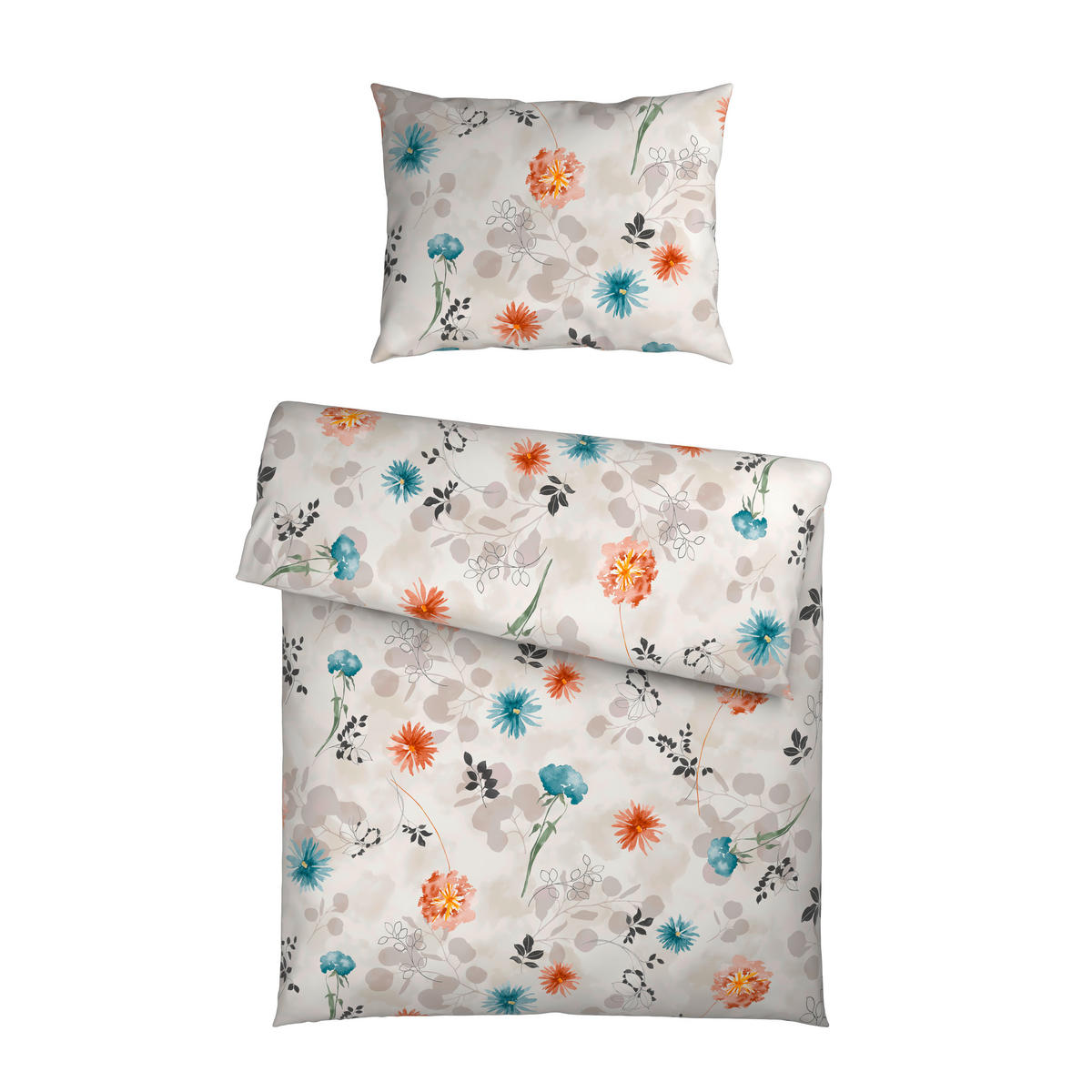 BETTWÄSCHE Satin 140/200 cm  - Grün, KONVENTIONELL, Textil (140/200cm) - Esposa