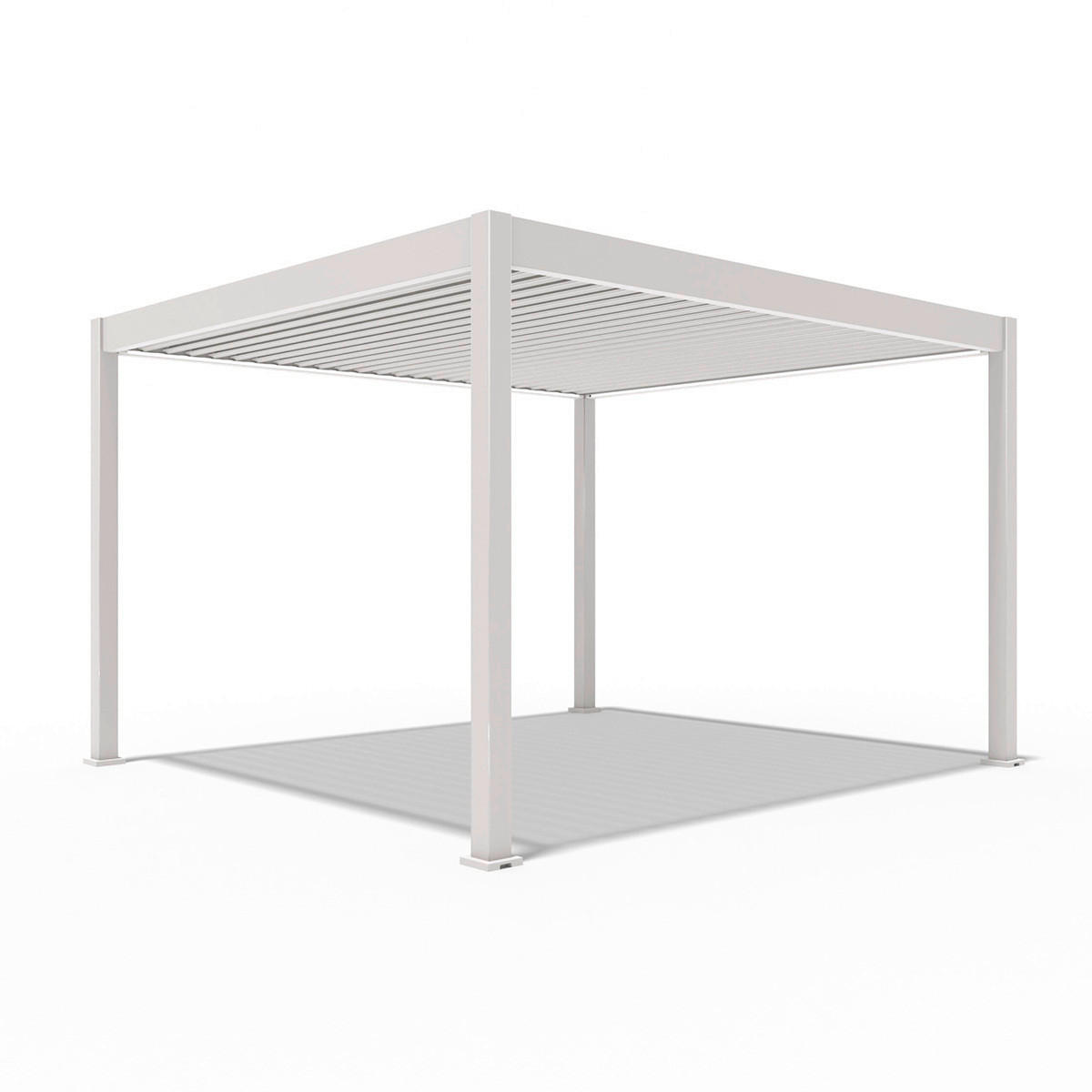 PERGOLA 360/255/400 cm   - Weiß, Basics, Metall (360/255/400cm) - Gardenson