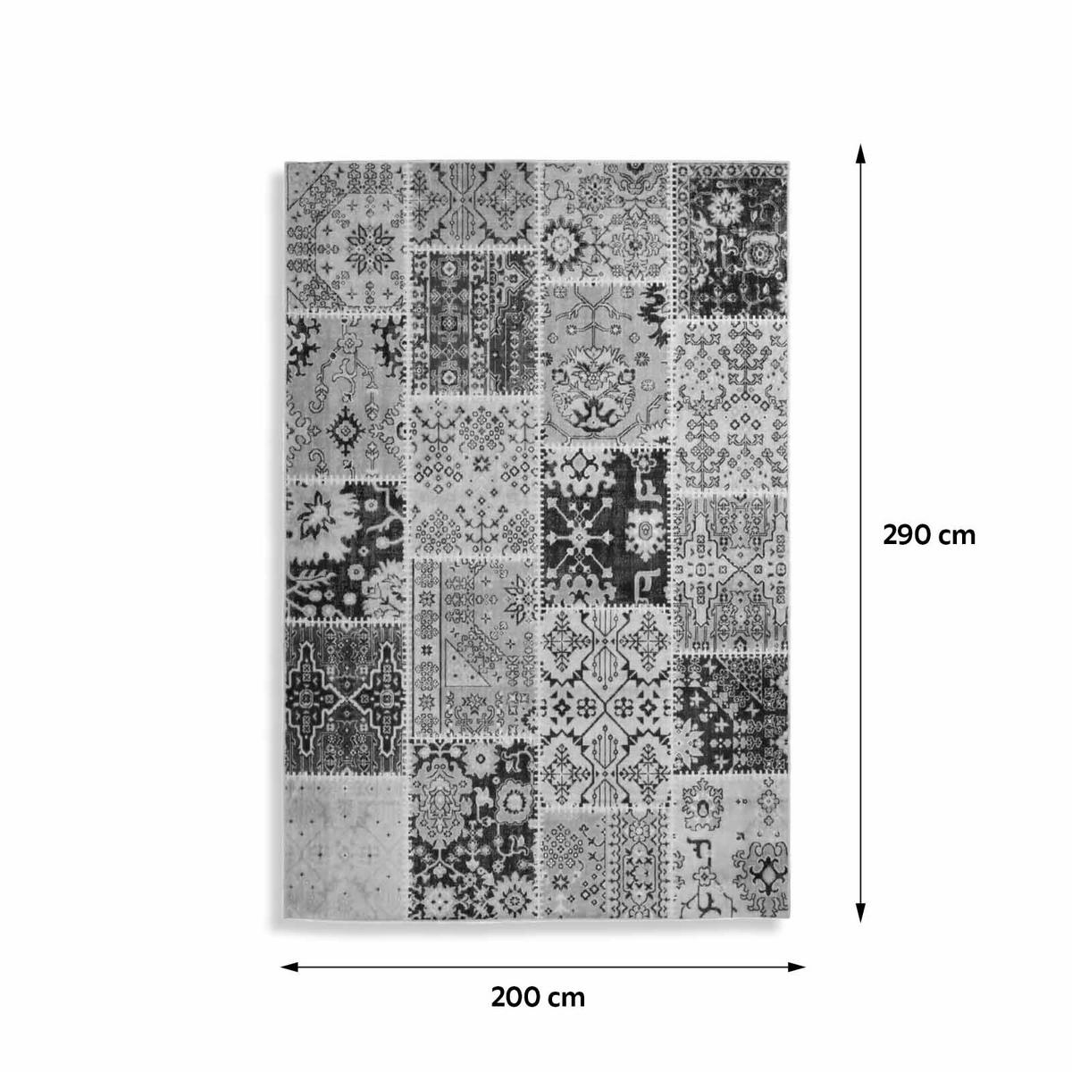 VINTAGE KOBEREC, 160/230 cm, šedohnědá - šedohnědá, Trend, textil (160/230cm)