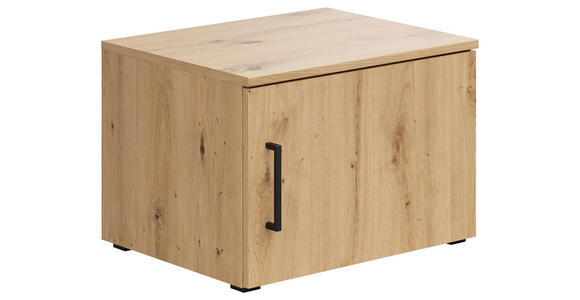 AUFSATZSCHRANK 50/35/40 cm - Schwarz/Eiche Artisan, MODERN, Holzwerkstoff/Kunststoff (50/35/40cm) - Carryhome