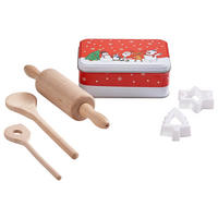 KINDERBACKSET - Buchefarben, Basics, Holz (20/6,5/30cm) - X-Mas