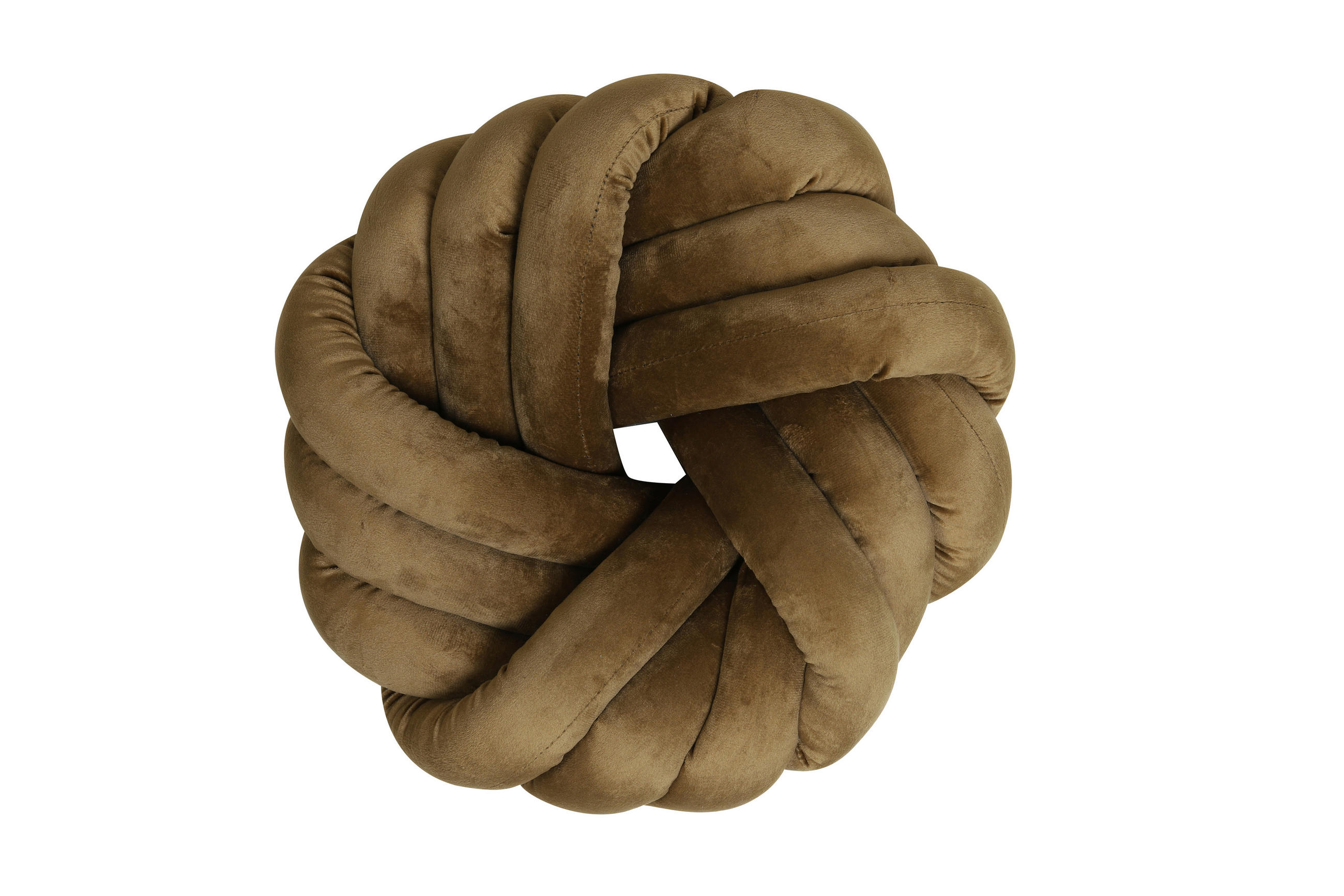 ZIERKISSEN KNOT 33 cm  - Karamell, LIFESTYLE, Textil (33cm) - Light & Living
