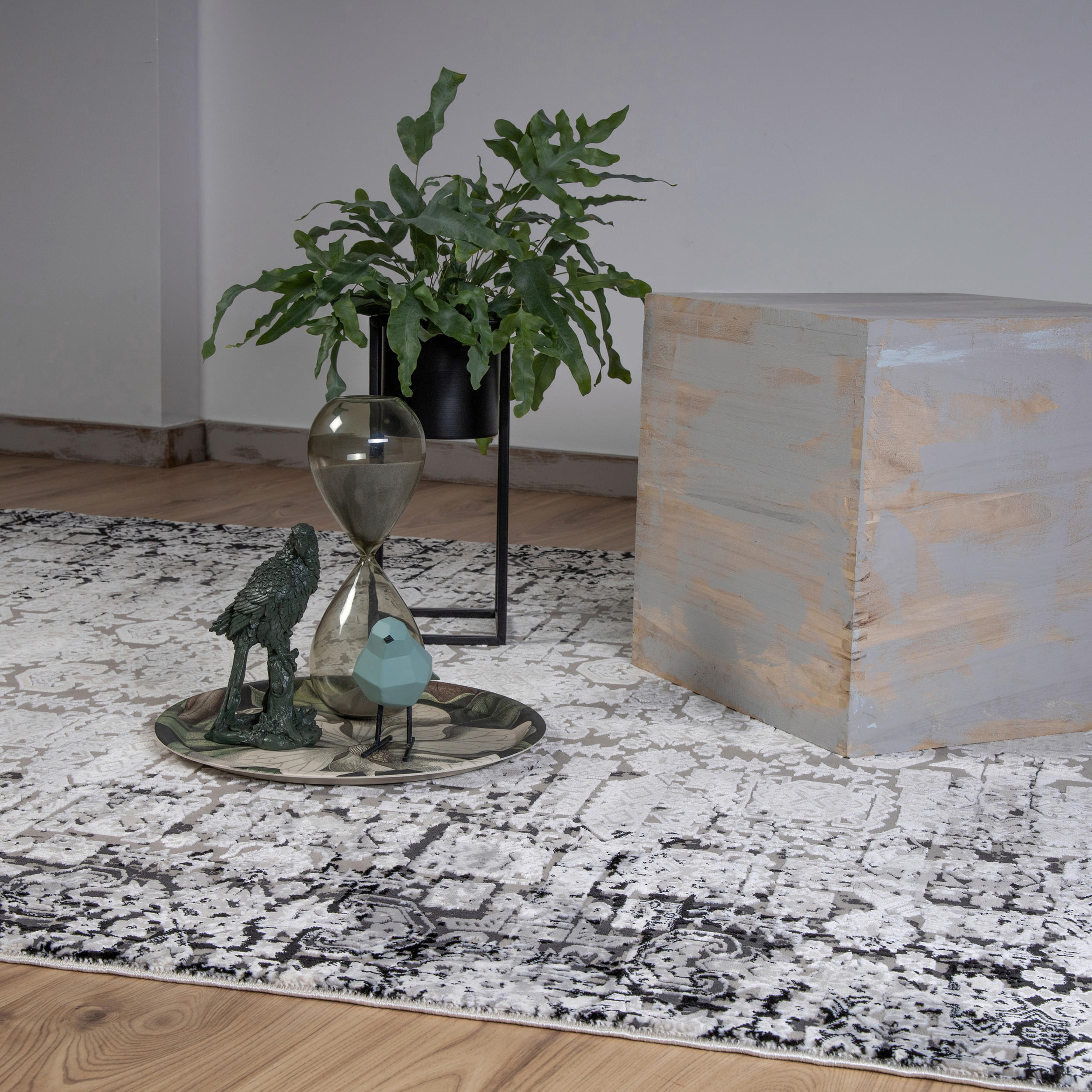 WEBTEPPICH 140/200 cm My Phoenix Grau  - Grau, LIFESTYLE, Textil (140/200cm) - Obsession