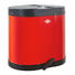 ABFALLSAMMLER 2X15 L - Rot/Schwarz, Basics, Kunststoff/Metall (34/28,5/28,5cm) - Wesco