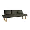 SITZBANK 209/92/78 cm  in Grün, Eichefarben  - Eichefarben/Grün, Design, Holz/Textil (209/92/78cm) - Dieter Knoll