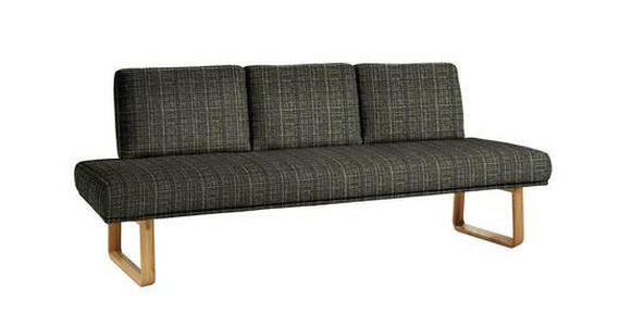 SITZBANK 224/92/78 cm  in Grün, Eichefarben  - Eichefarben/Grün, Design, Holz/Textil (224/92/78cm) - Dieter Knoll