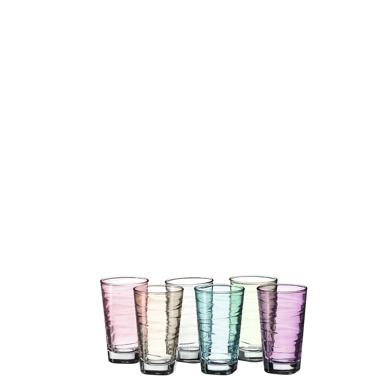 GLÄSERSET Vario  6-teilig  - Multicolor, Basics, Glas (24,4/13,7/16cm) - Leonardo