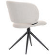 STUHL  in Eisen Mikrofaser Holz, Metall, Textil  - Beige/Schwarz, MODERN, Holz/Textil (56,5/79,5/64cm) - Hom`in