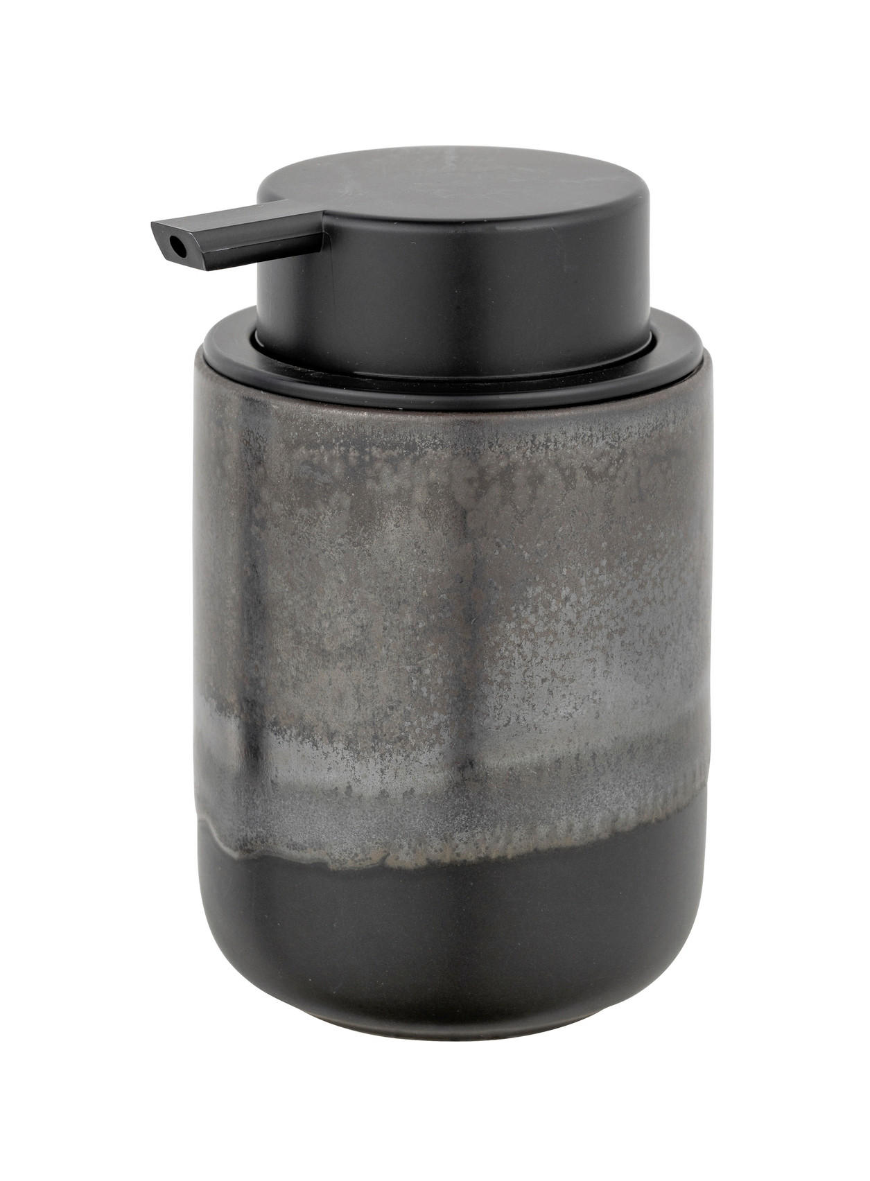SEIFENSPENDER Kunststoff, Keramik  - Dunkelgrau/Grau, Konventionell, Keramik/Kunststoff (8/12,5/9cm) - Schöner Wohnen