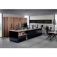 EINBAUKÜCHE   - Schwarz, Basics, Holzwerkstoff - EWE