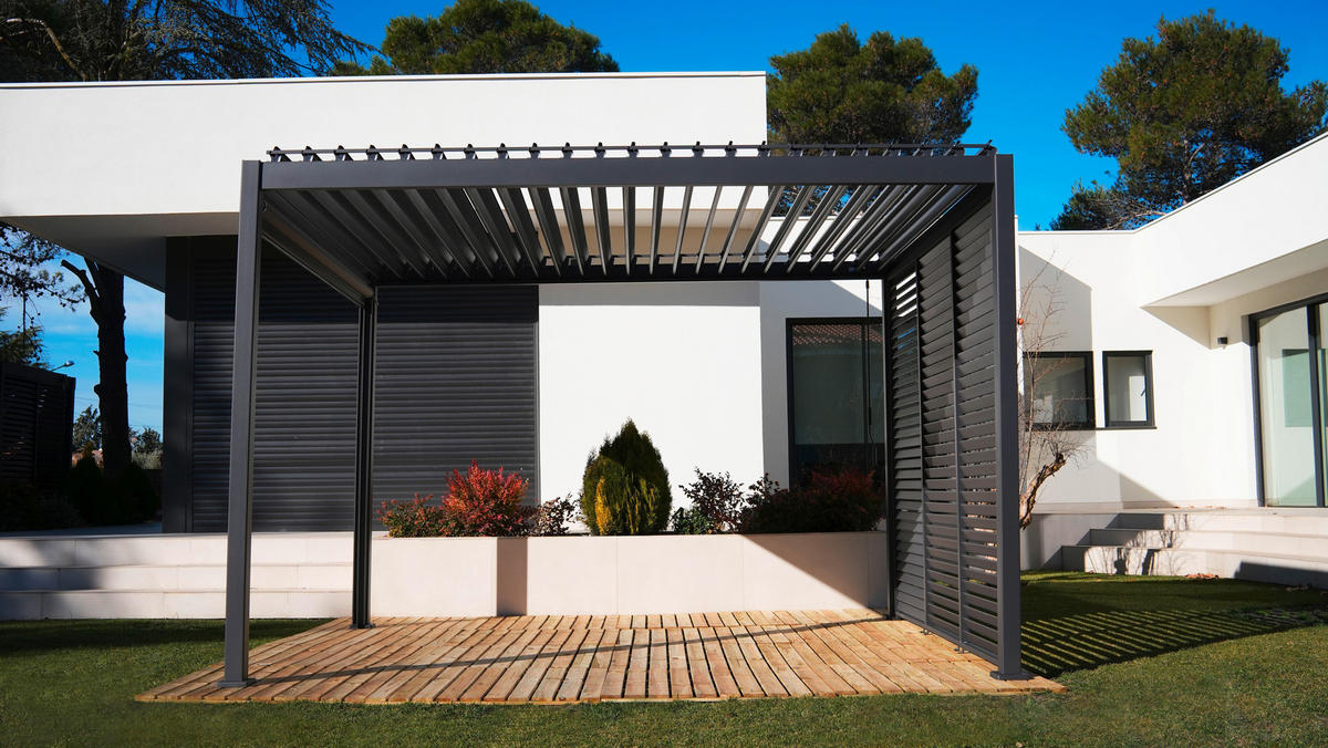 PERGOLA - Anthrazit, Lifestyle, Metall (300/240/400cm) - Gardenson