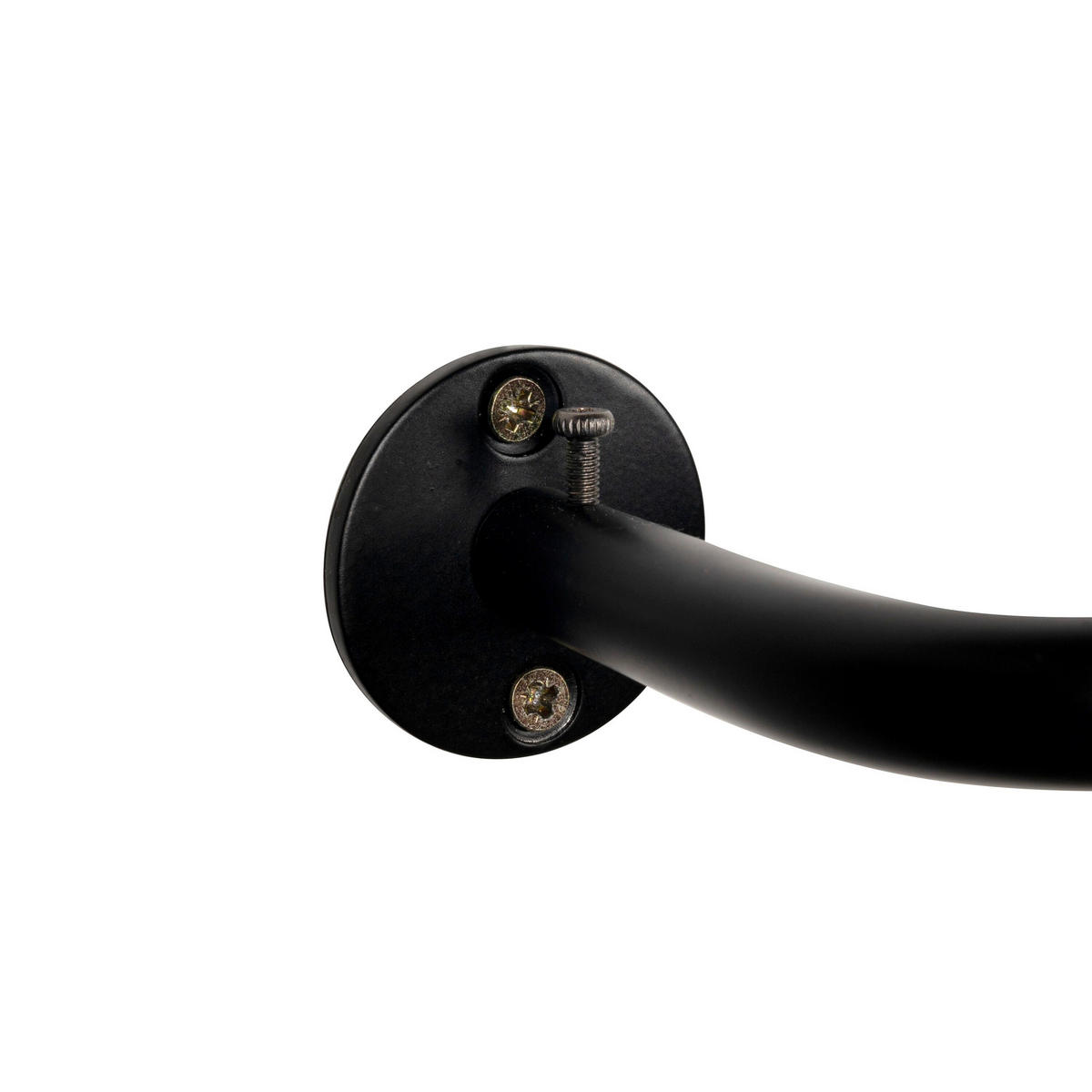 VORHANGSTANGENSET  120 cm  - Schwarz, Design, Metall (120cm)