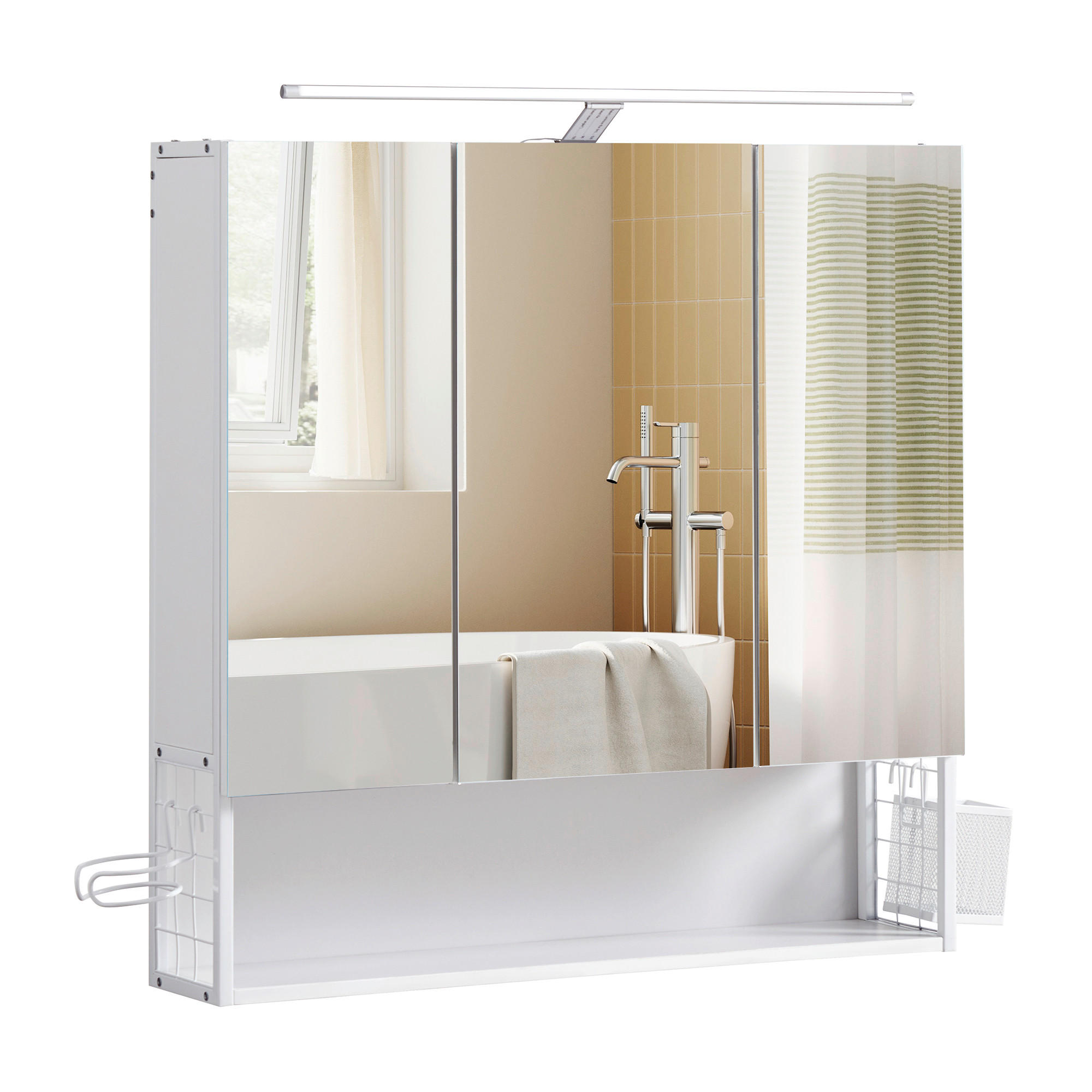 SPIEGELSCHRANK 70/70/14.5 cm  - Trend, Glas/Holzwerkstoff (70/70/14.5cm) - MID.YOU
