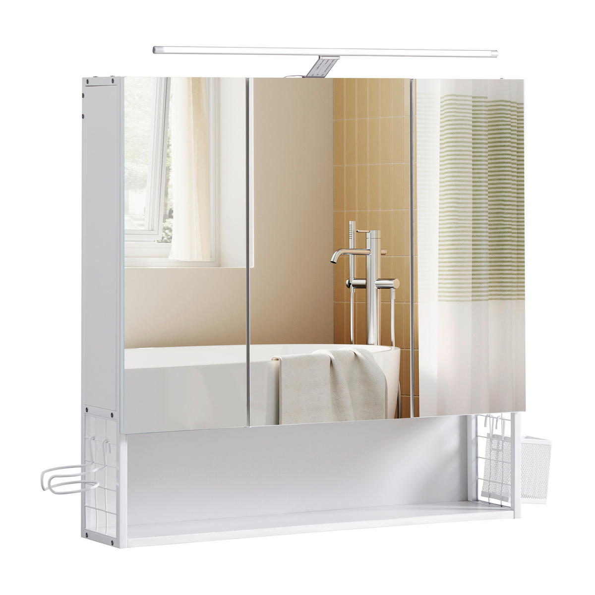 SPIEGELSCHRANK 70/70/14.5 cm  - Trend, Glas/Holzwerkstoff (70/70/14.5cm) - MID.YOU