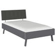 BETT 120/200 cm  in Grau  - Grau, Design, Holzwerkstoff/Textil (120/200cm) - Carryhome