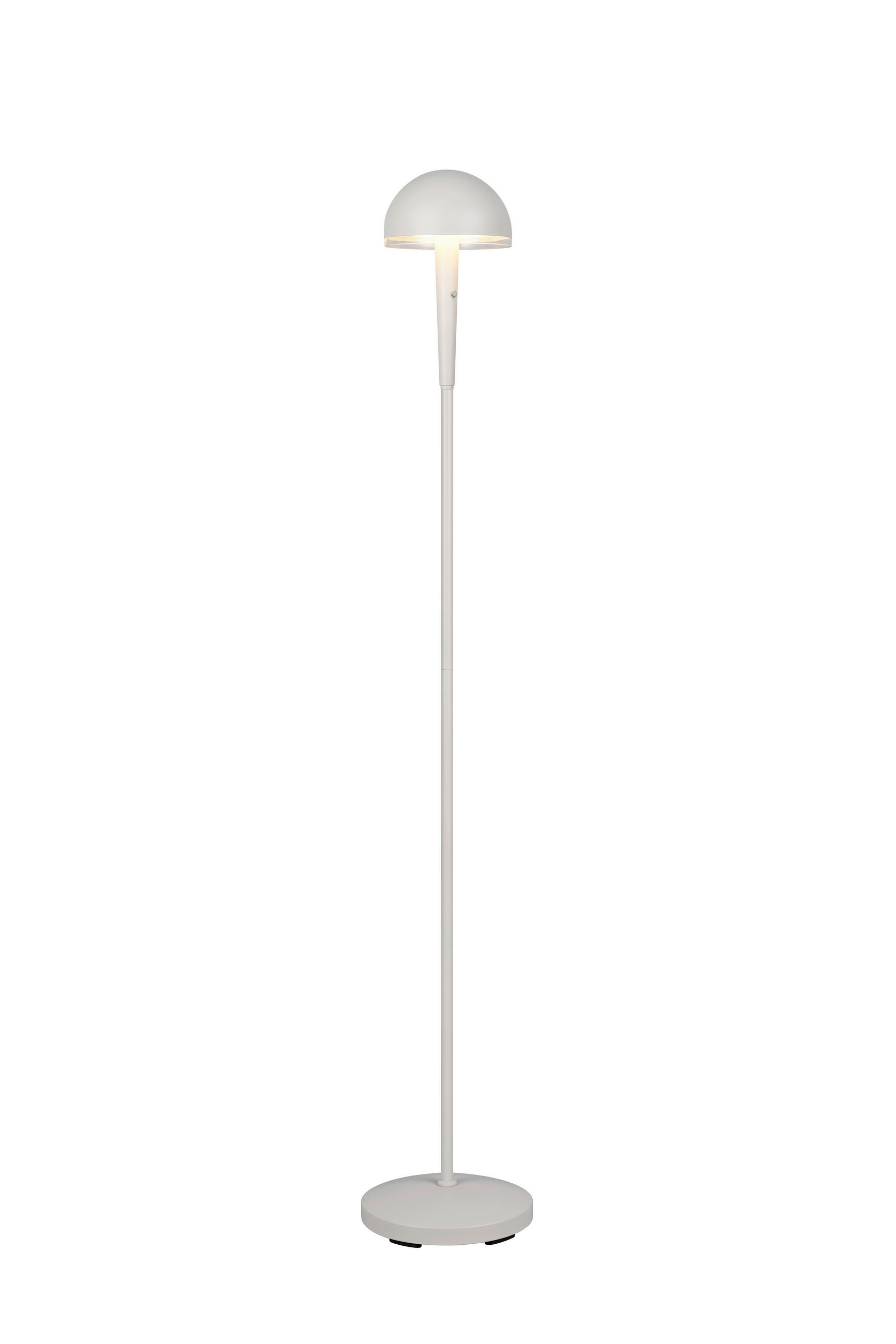 LED-STEHLEUCHTE - Transparent/Grau, Basics, Kunststoff/Metall (22/130,5cm)