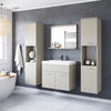 BADEZIMMER 5-teilig  in  - Kaschmir/Beige, LIFESTYLE, Keramik/Holzwerkstoff (120,4/132,8/35cm) - P & B