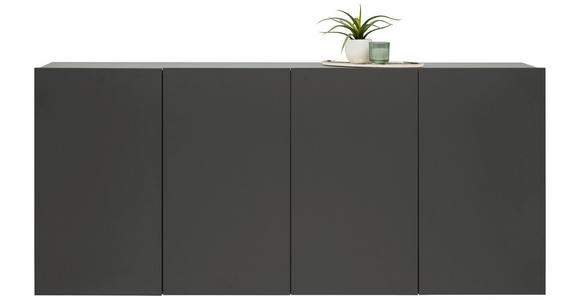 HÄNGESIDEBOARD 180/80/42 cm  - Anthrazit, Design, Holzwerkstoff (180/80/42cm) - Hom`in