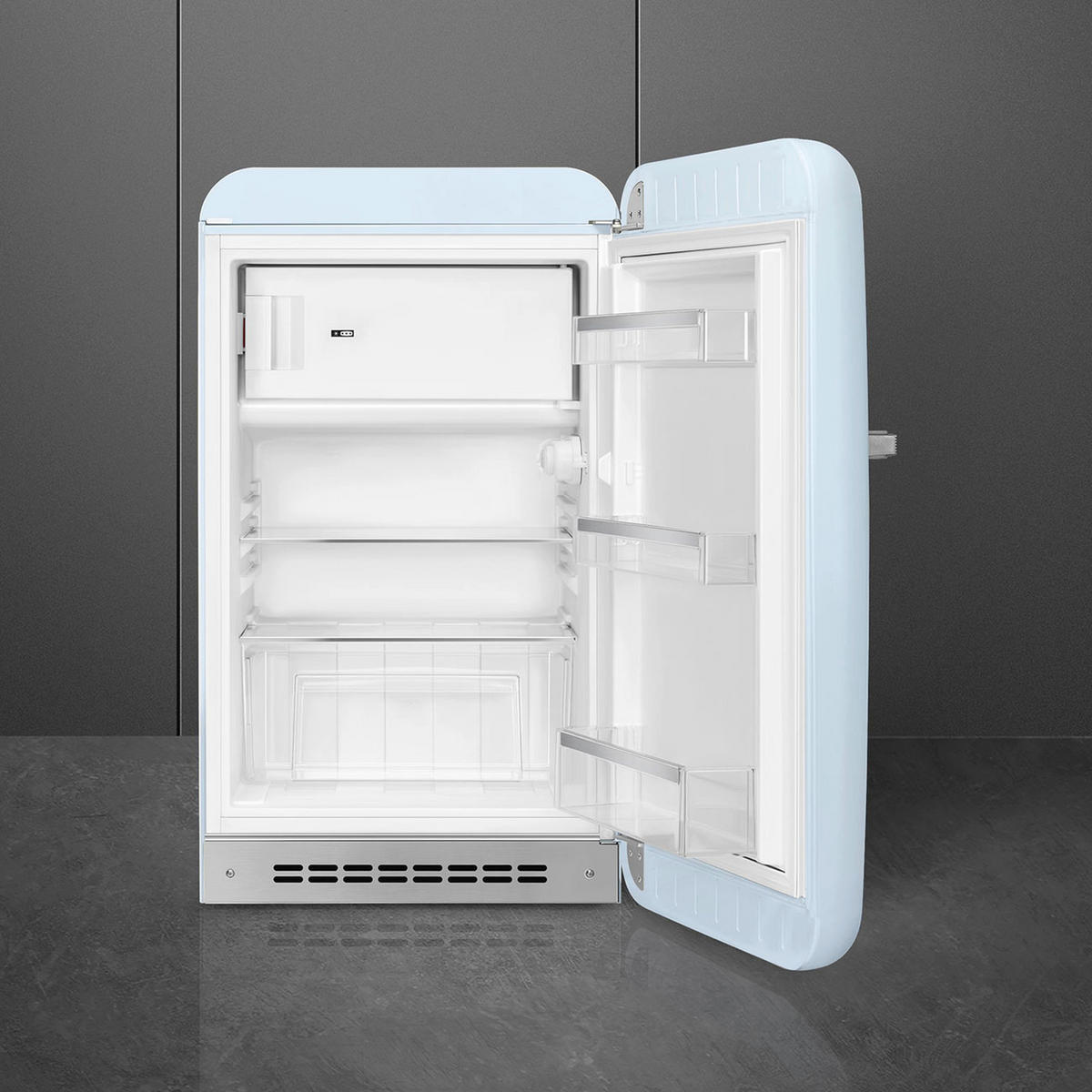 KÜHLSCHRANK 54,5/97-98/70,1 cm FAB10RPB6  - Pastellblau, Basics, Glas/Metall (54,5/97-98/70,1cm) - SMEG