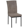 STUHL Mikrofaser Braun, Schwarz  - Schwarz/Braun, KONVENTIONELL, Textil/Metall (44/96/61cm) - MID.YOU