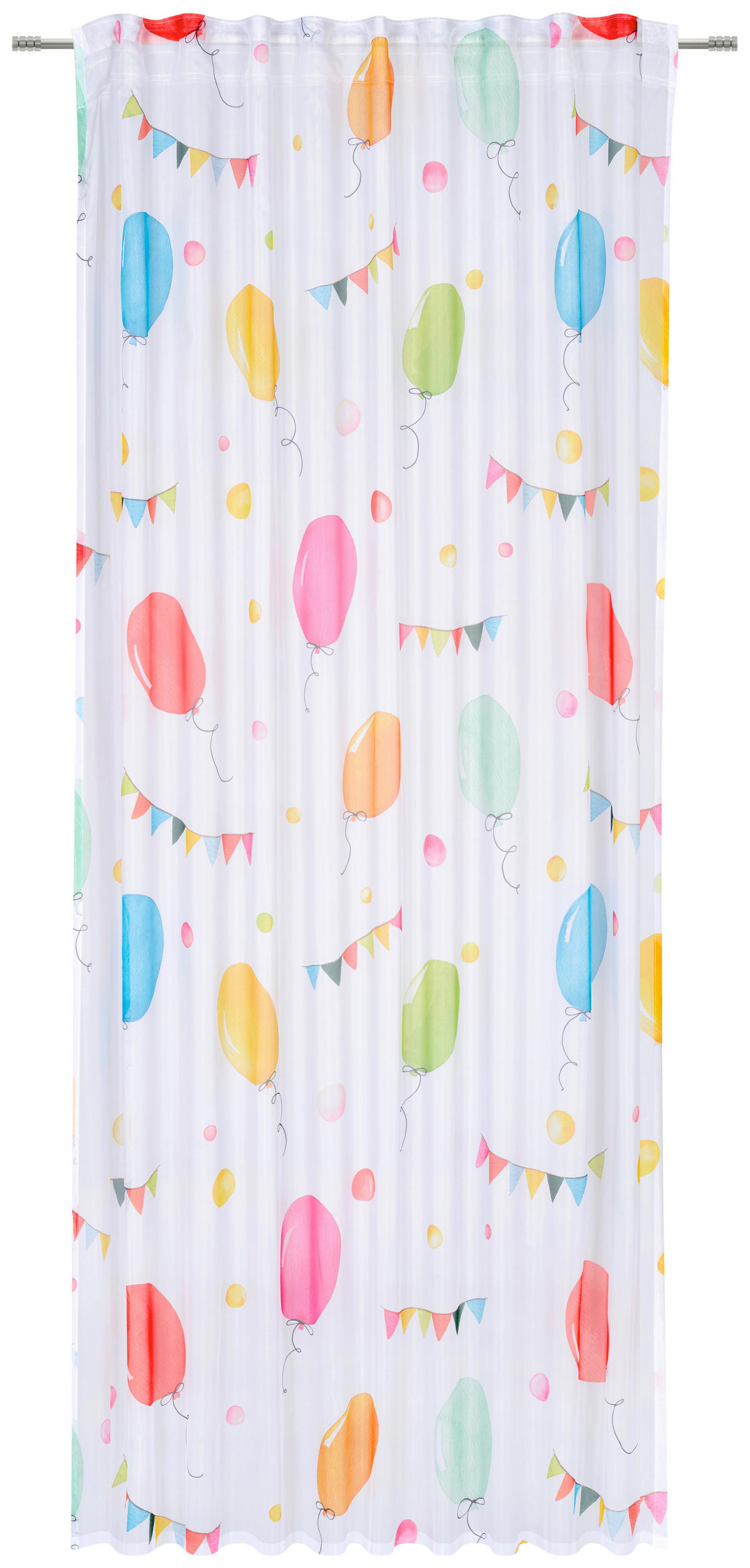 HOTOVÝ ZÁVES, polopriehľadné, 140/245 cm - viacfarebná, Basics, textil (140/245cm) - Ben'n'jen