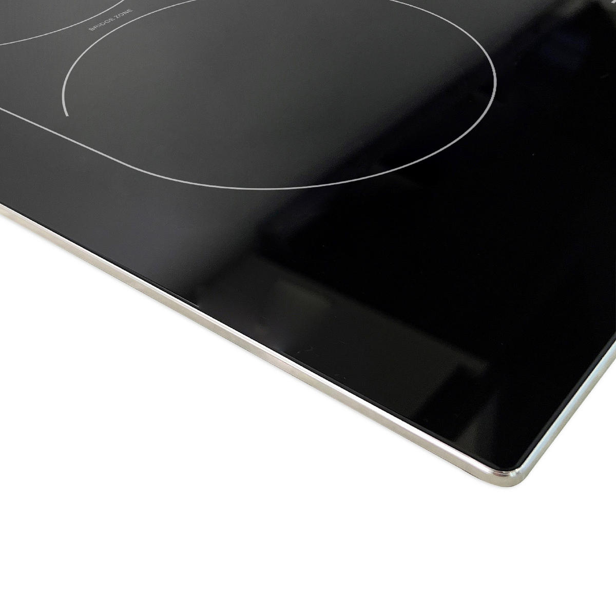 BACKOFENSET ASET1206600I  - Edelstahlfarben/Schwarz, Trend, Glas/Metall (59,5/55,5/56,5cm) - Respekta