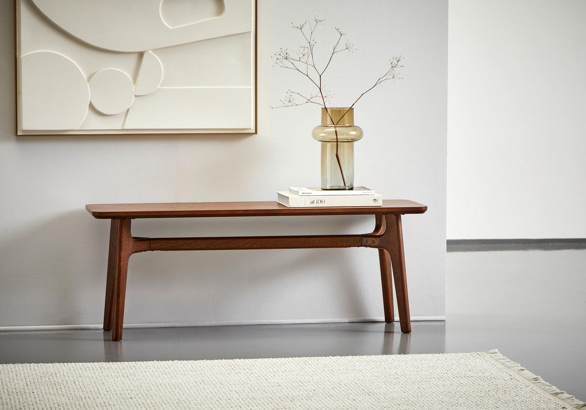SITZBANK  in 120/45/35 cm  - Walnussfarben, KONVENTIONELL, Holzwerkstoff (120/45/35cm) - MID.YOU