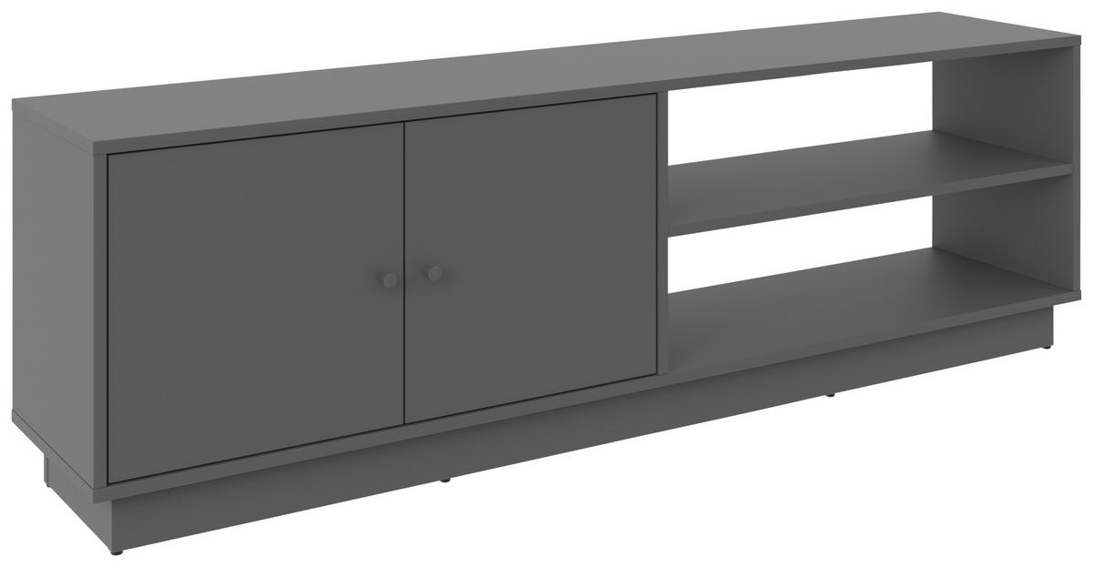 TV-ELEMENT  in 161/50/33,5 cm  - Anthrazit, Basics, Holzwerkstoff/Kunststoff (161/50/33,5cm) - Boxxx