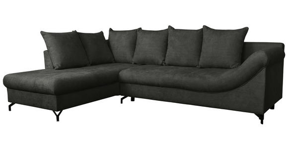 Freisteller von Carryhome ECKSOFA Schwarz Struktur.