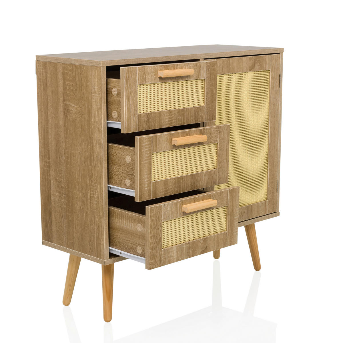 SIDEBOARD  in 80/78/32,5 cm  - Hellbraun, MODERN, Holzwerkstoff (80/78/32,5cm) - MID.YOU
