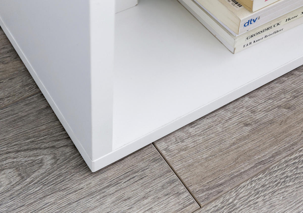 BEISTELLTISCH in Holzwerkstoff 30/35/61 cm  - Weiss, Design, Holzwerkstoff (30/35/61cm) - MID.YOU