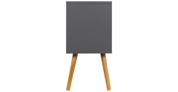 NACHTSCHRANK 40/60/30 cm Kiefer massiv - Naturfarben/Grau, Design, Holz/Holzwerkstoff (40/60/30cm) - Xora