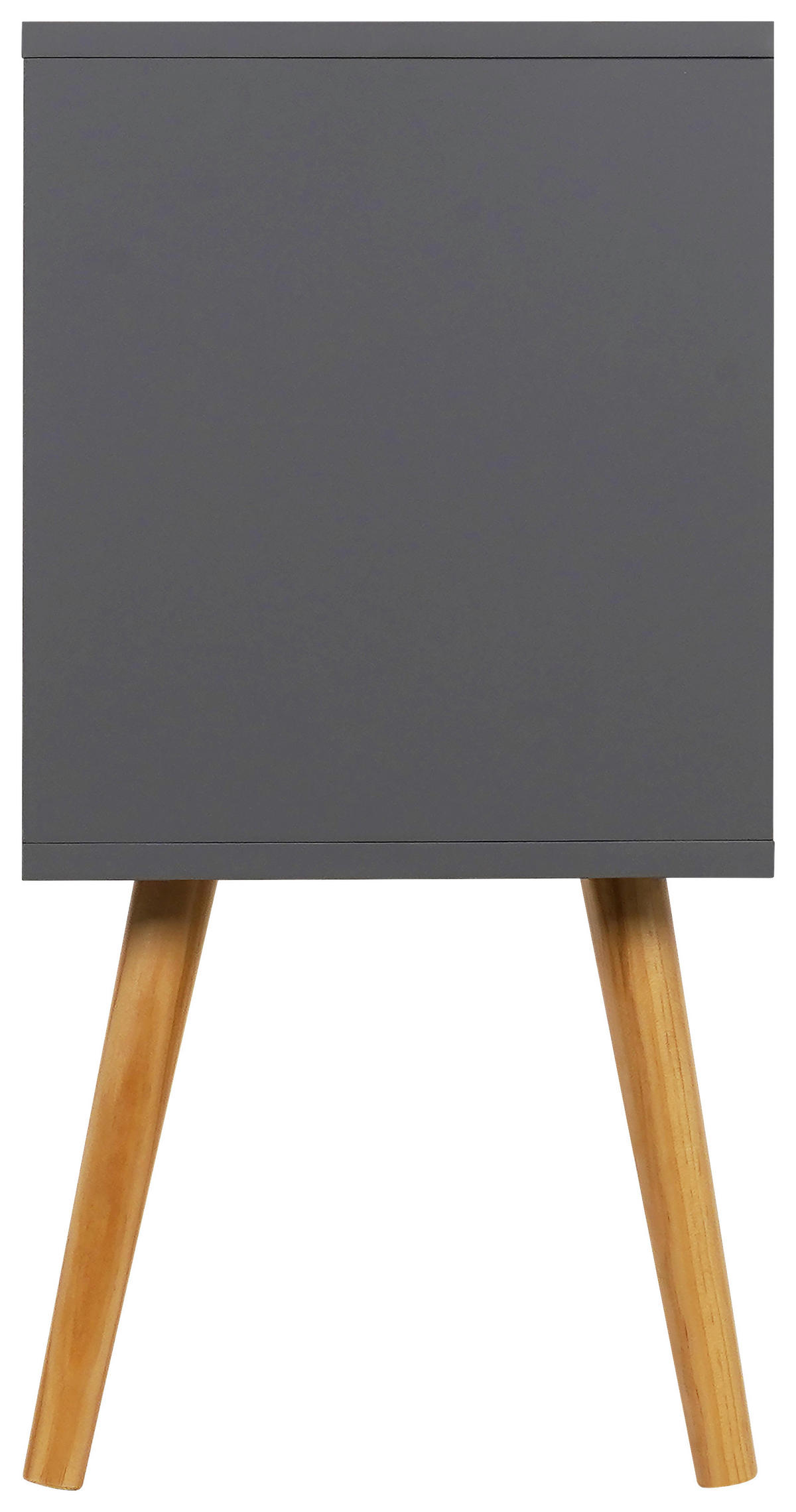ÉJJELISZEKRÉNY tömör feketefenyő szürke, natúr  - natúr/szürke, Design, faalapú anyag/fa (40/60/30cm) - Xora