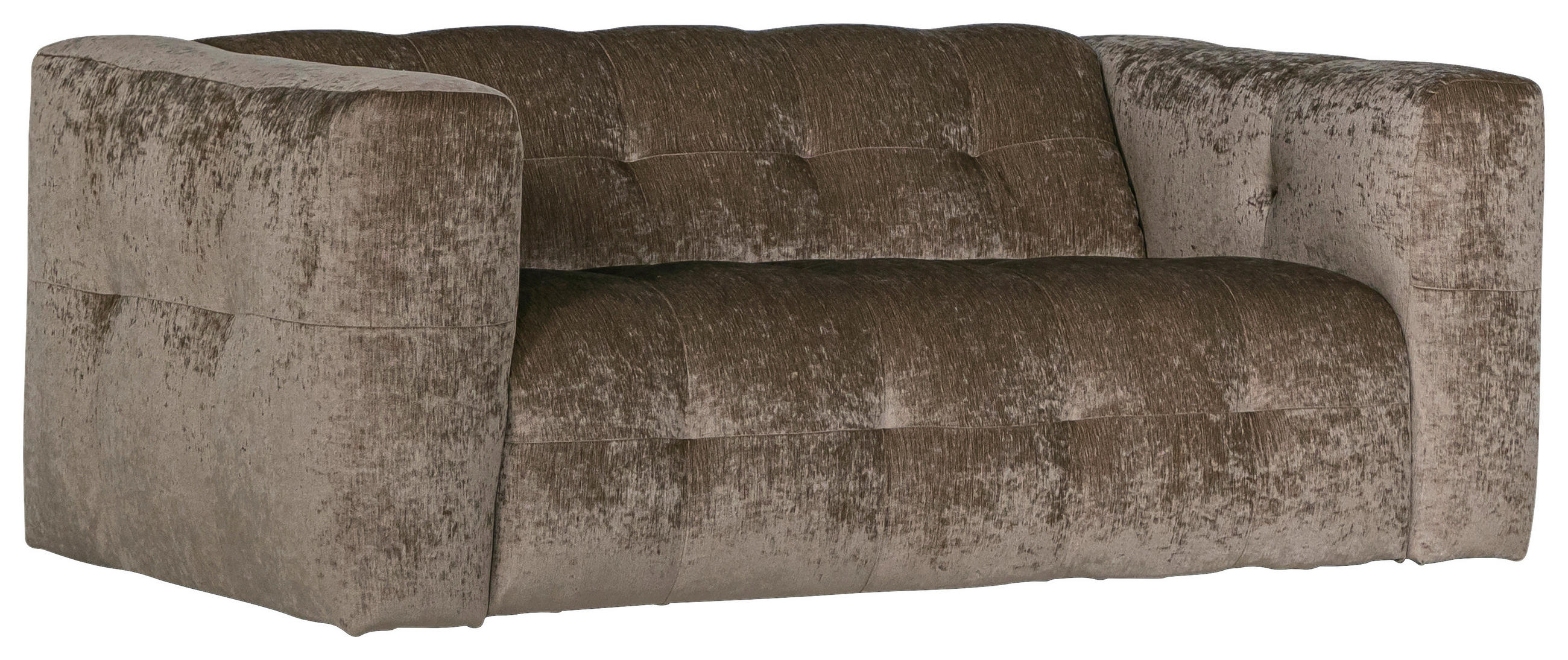 2-SITS SOFFA i trä, textil ljusbrun  - ljusbrun, Klassisk, trä/textil (202/78/112cm) - Novel