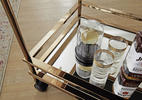 SERVIERWAGEN Goldfarben  - Goldfarben, Design, Glas/Kunststoff (45/65,5/84cm) - MID.YOU